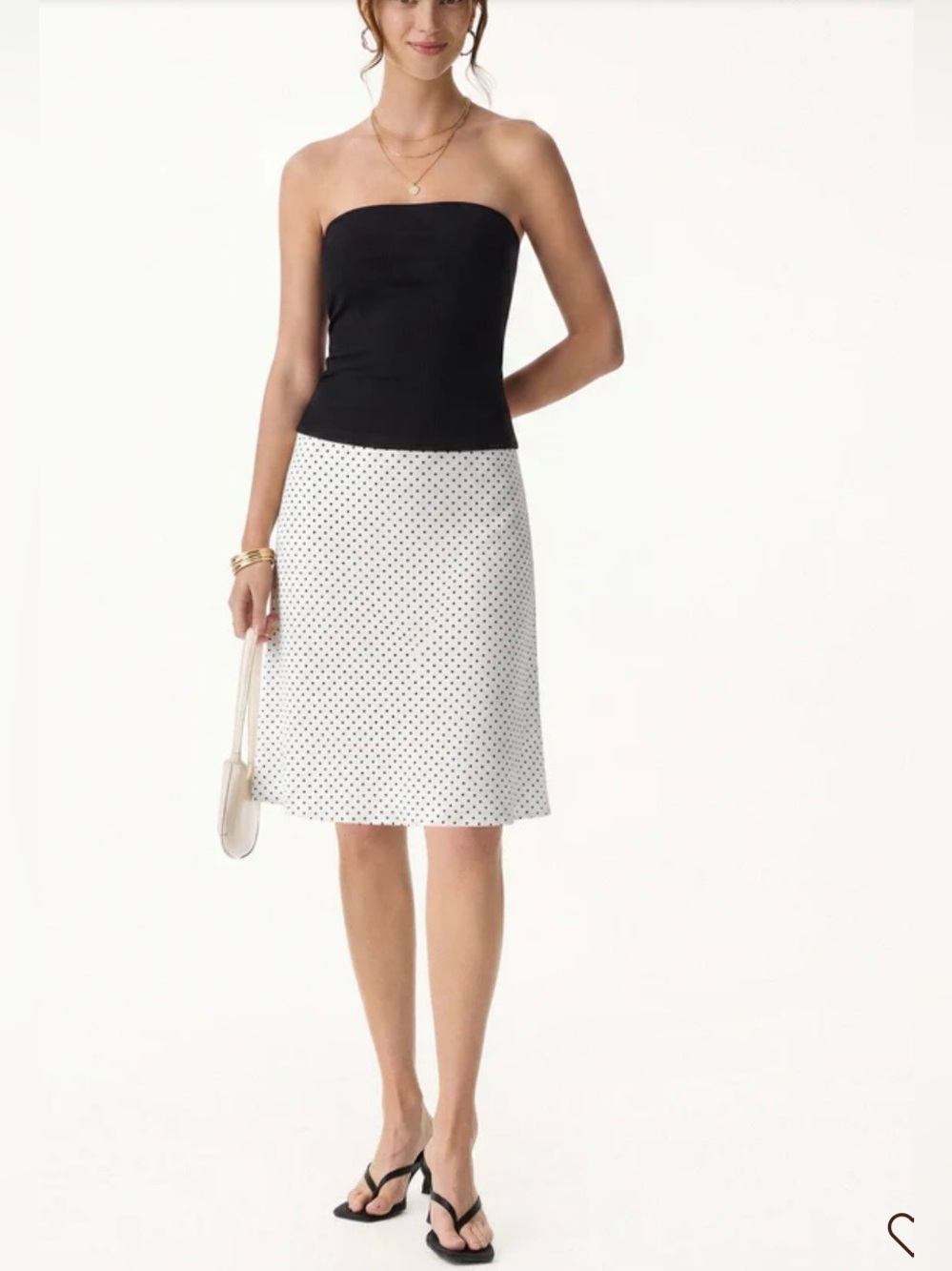 OGL WHITE WITH BLACK POLKA DOT SKIRT LIMITED EDITION NWT
